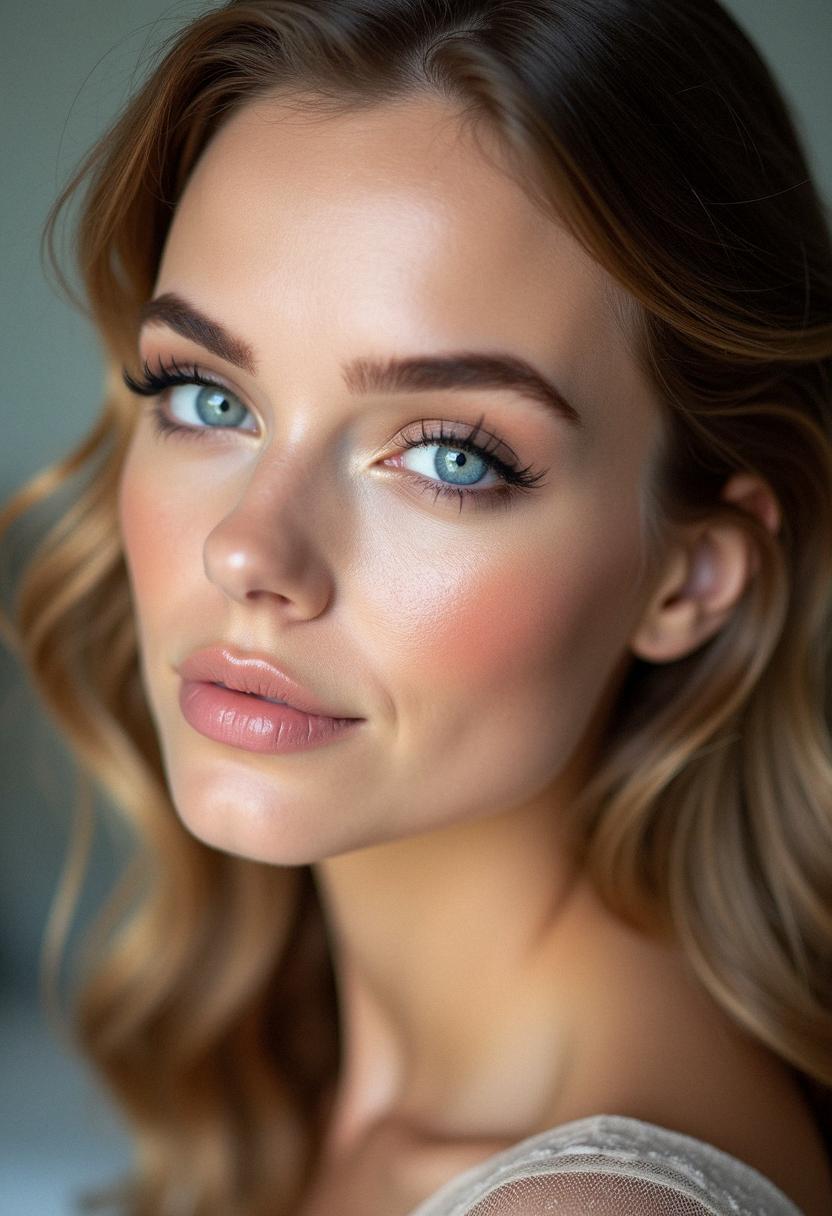 simple prom makeup for blue eyes