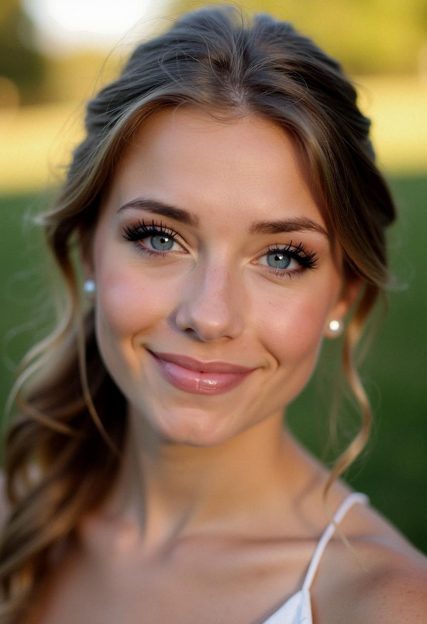 simple prom makeup for blue eyes