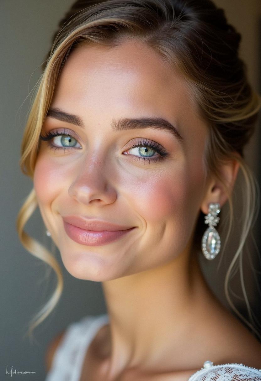 simple prom makeup for blue eyes