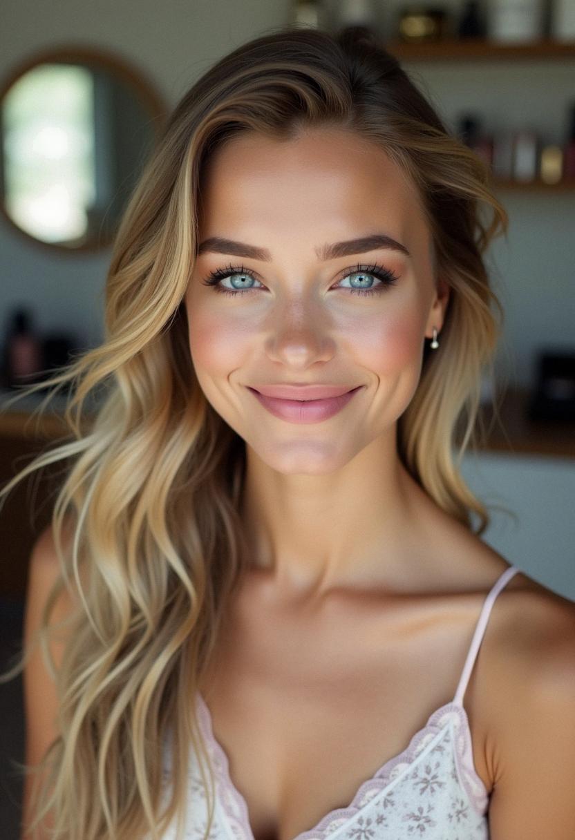 simple prom makeup for blue eyes