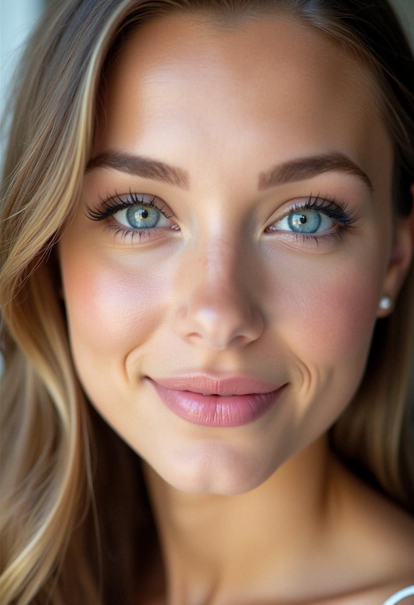 simple prom makeup for blue eyes