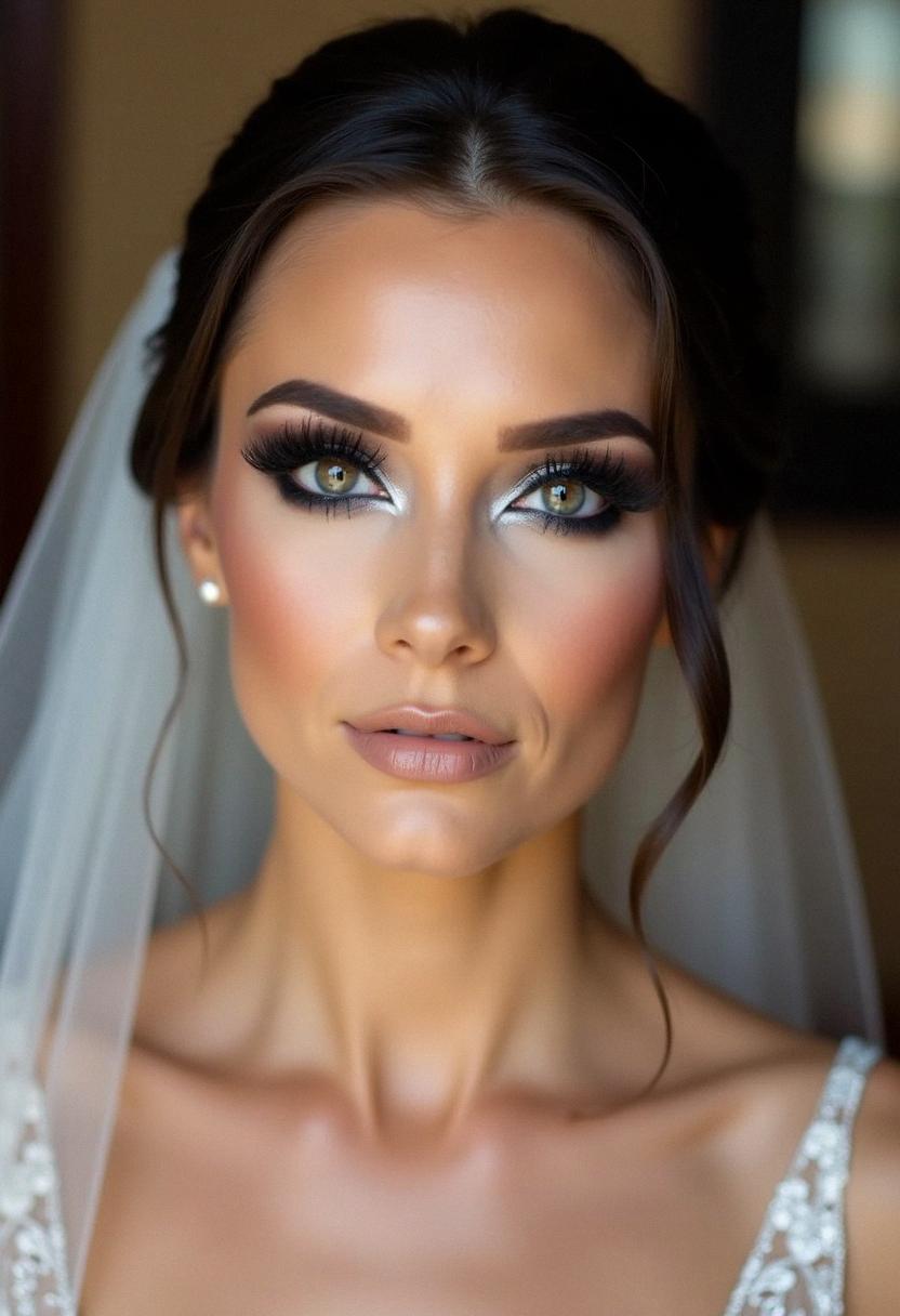 smokey eye bridal makeup