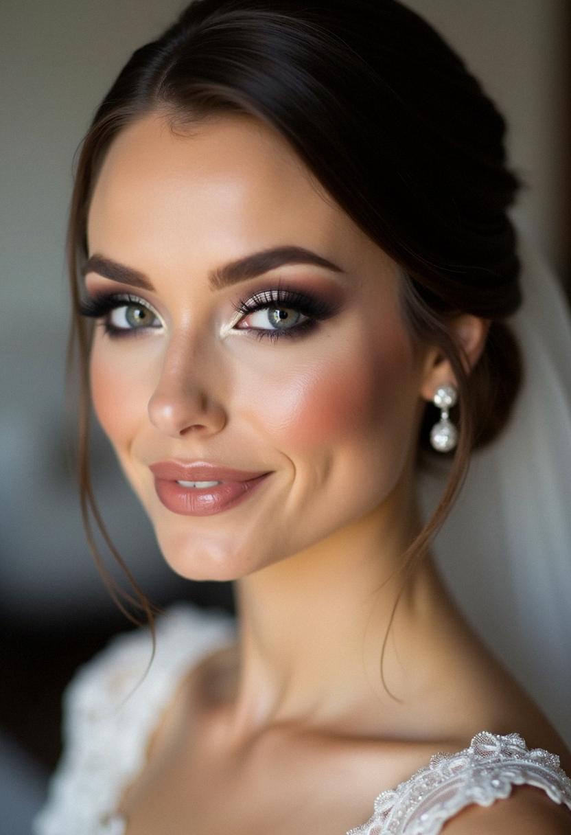 smokey eye bridal makeup