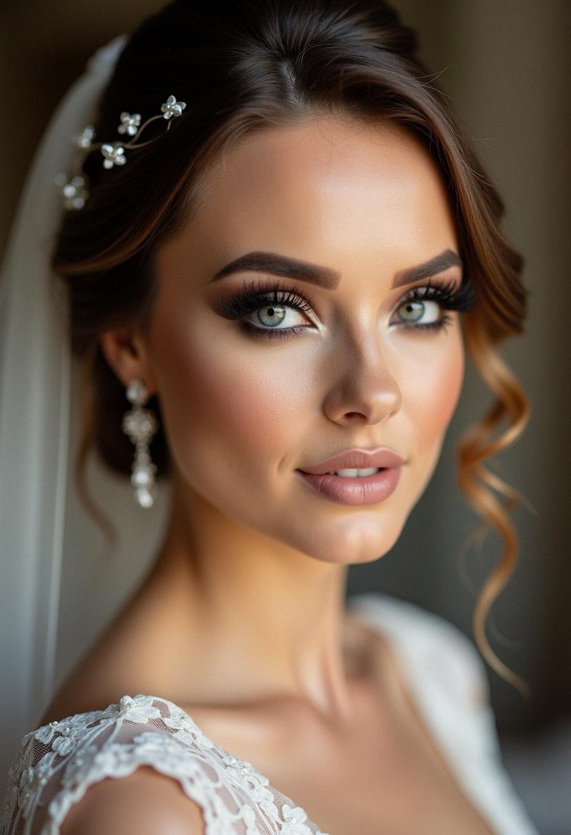 smokey eye bridal makeup