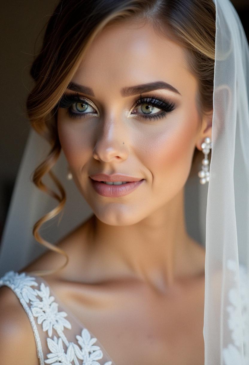smokey eye bridal makeup