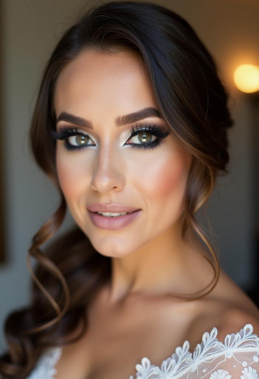 smokey eye bridal makeup