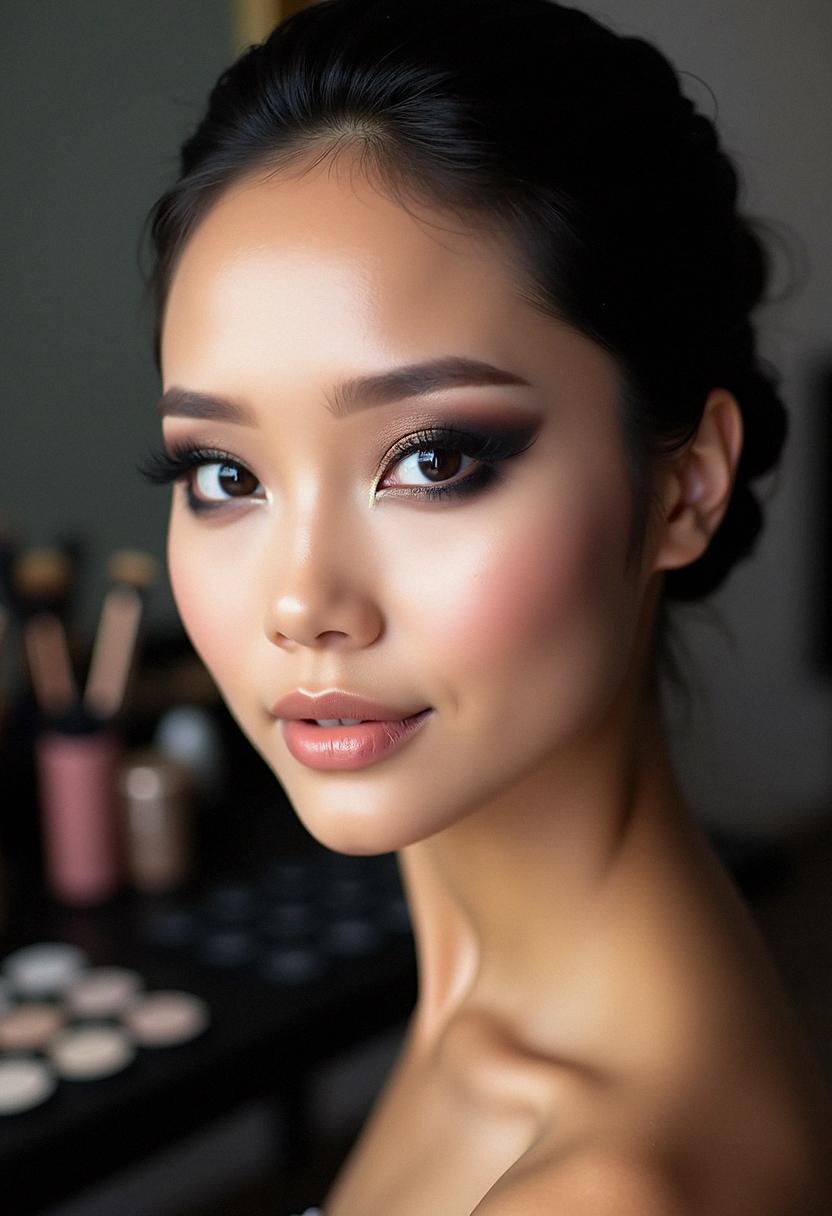 smokey eye makeup asian