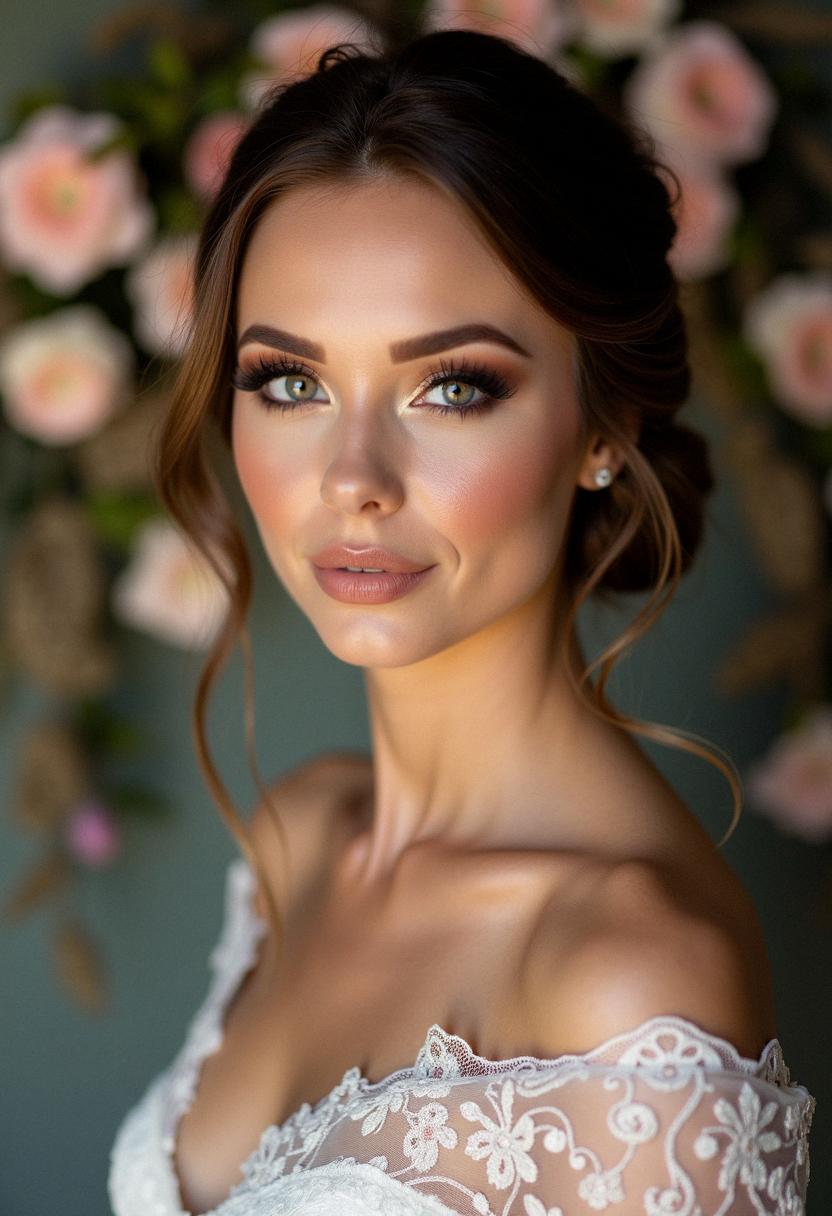 smokey eye makeup bride