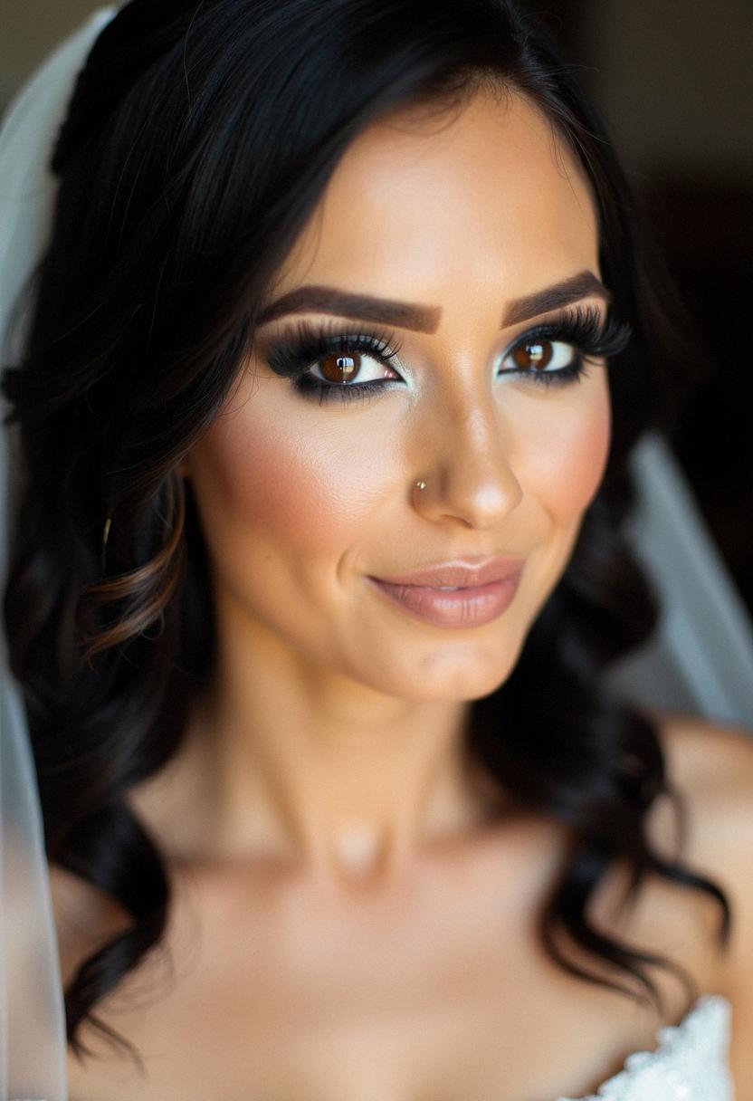 smokey eye makeup bride