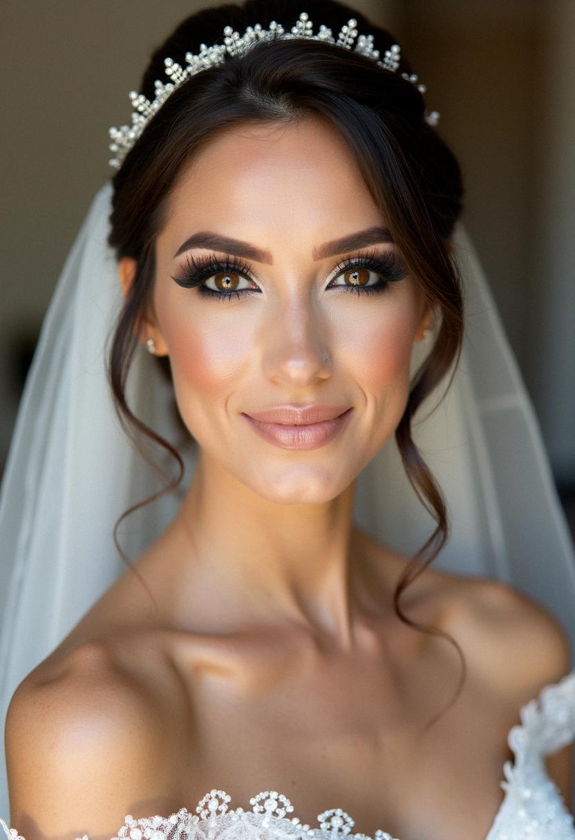 smokey eye makeup bride
