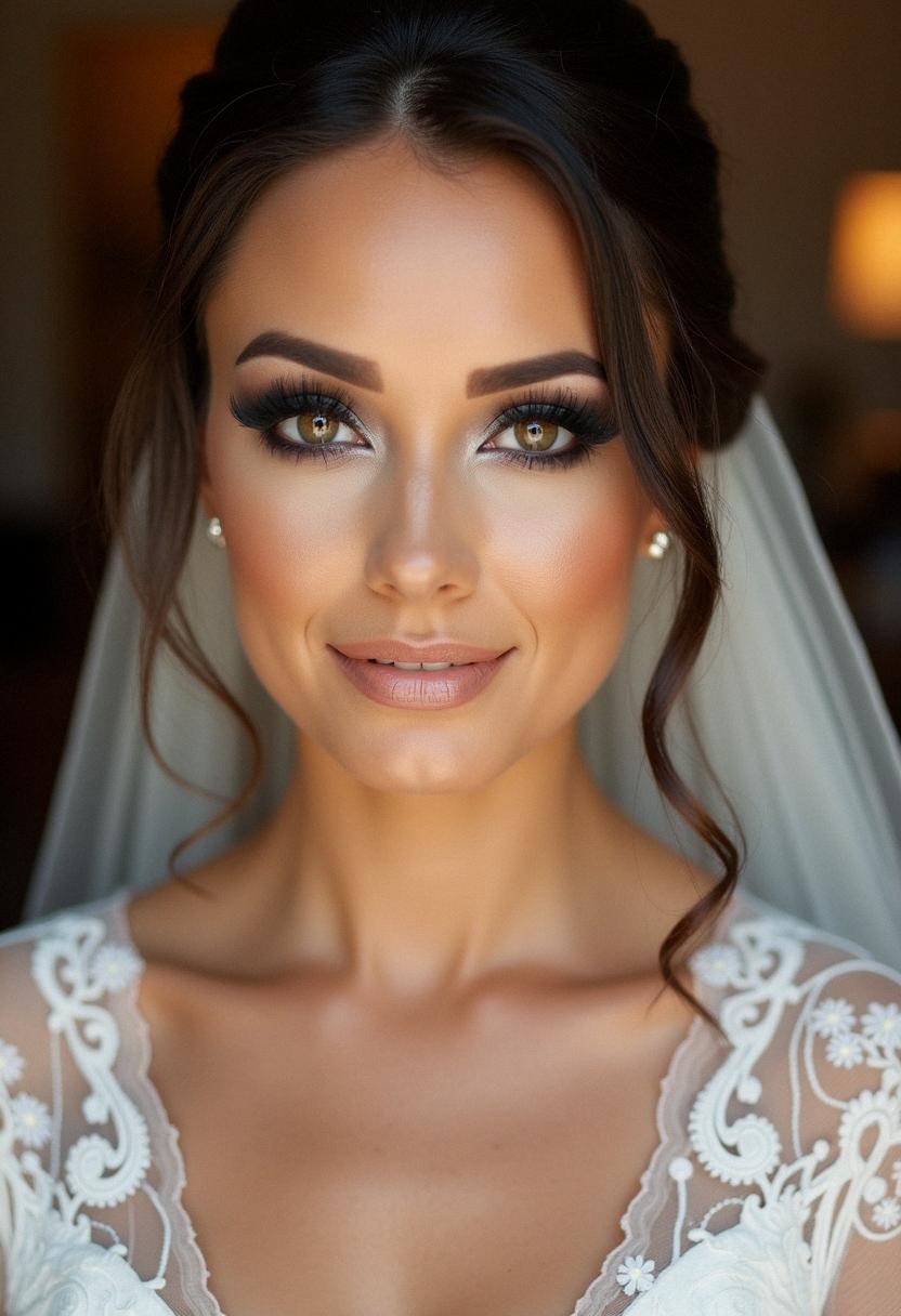 smokey eye makeup bride