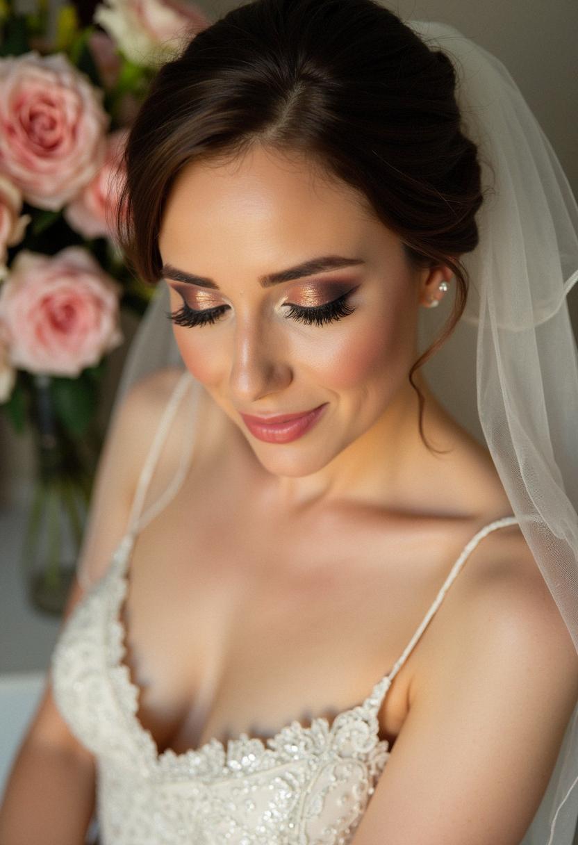 smokey eye makeup bride