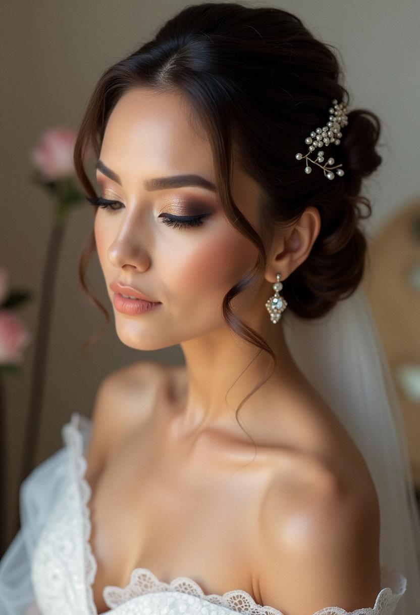 smokey eye makeup bride