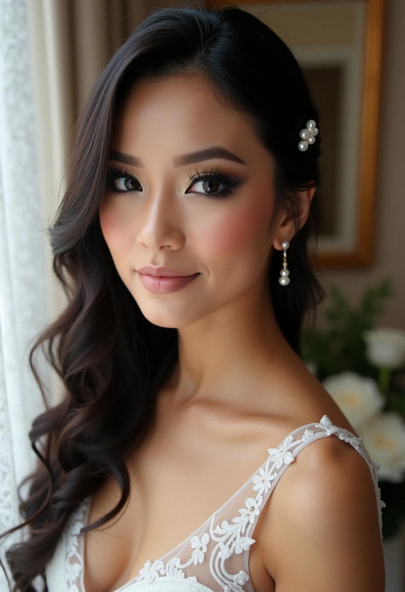 smokey eye makeup bride