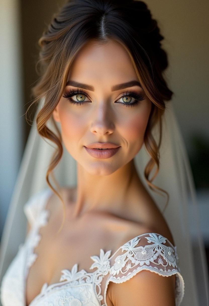 smokey eye makeup bride