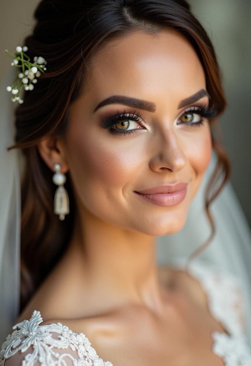 smokey eye makeup bride