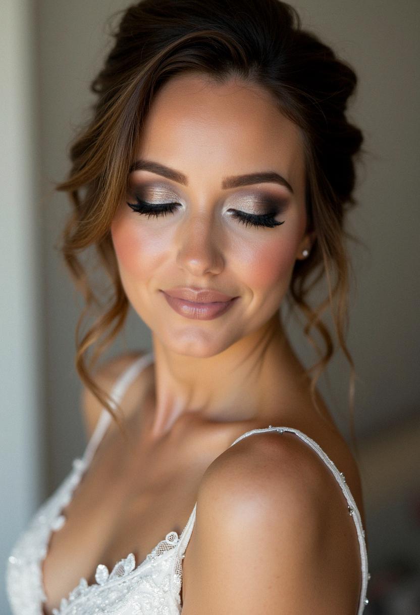 smokey eye makeup bride