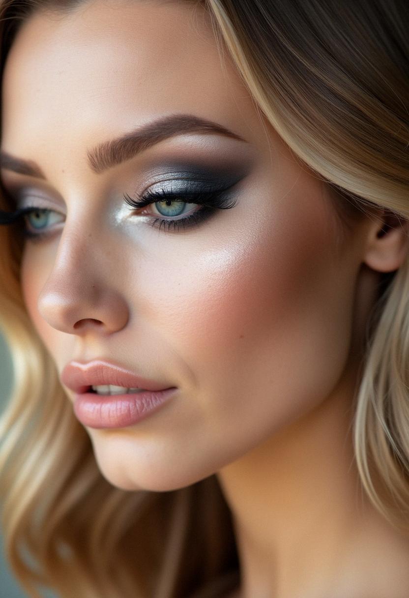 smokey eye makeup for blondes