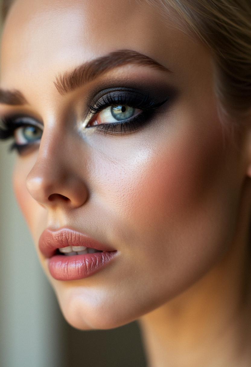 smokey eye makeup for blondes