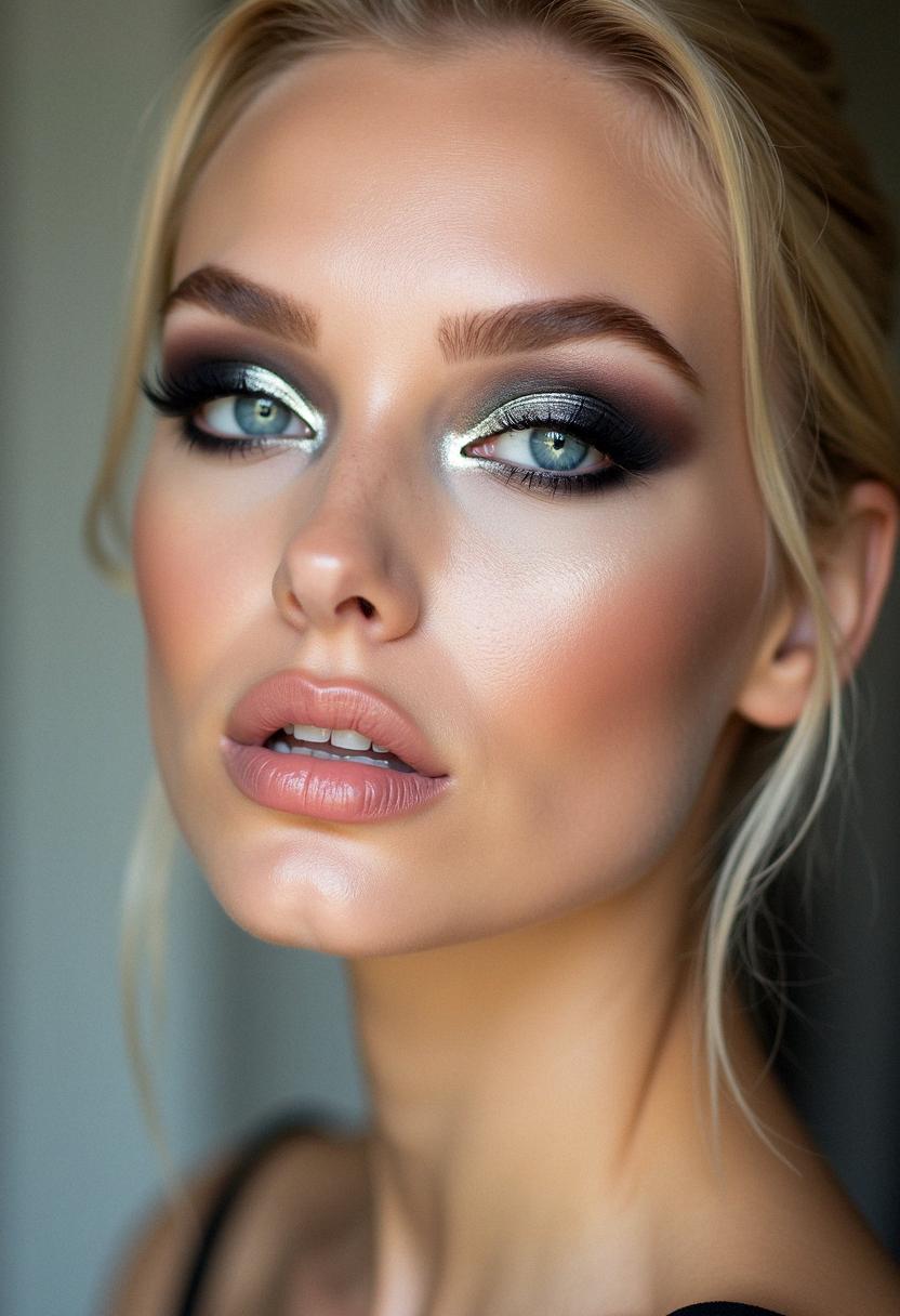smokey eye makeup for blondes