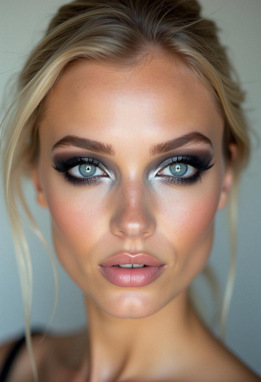 smokey eye makeup for blondes