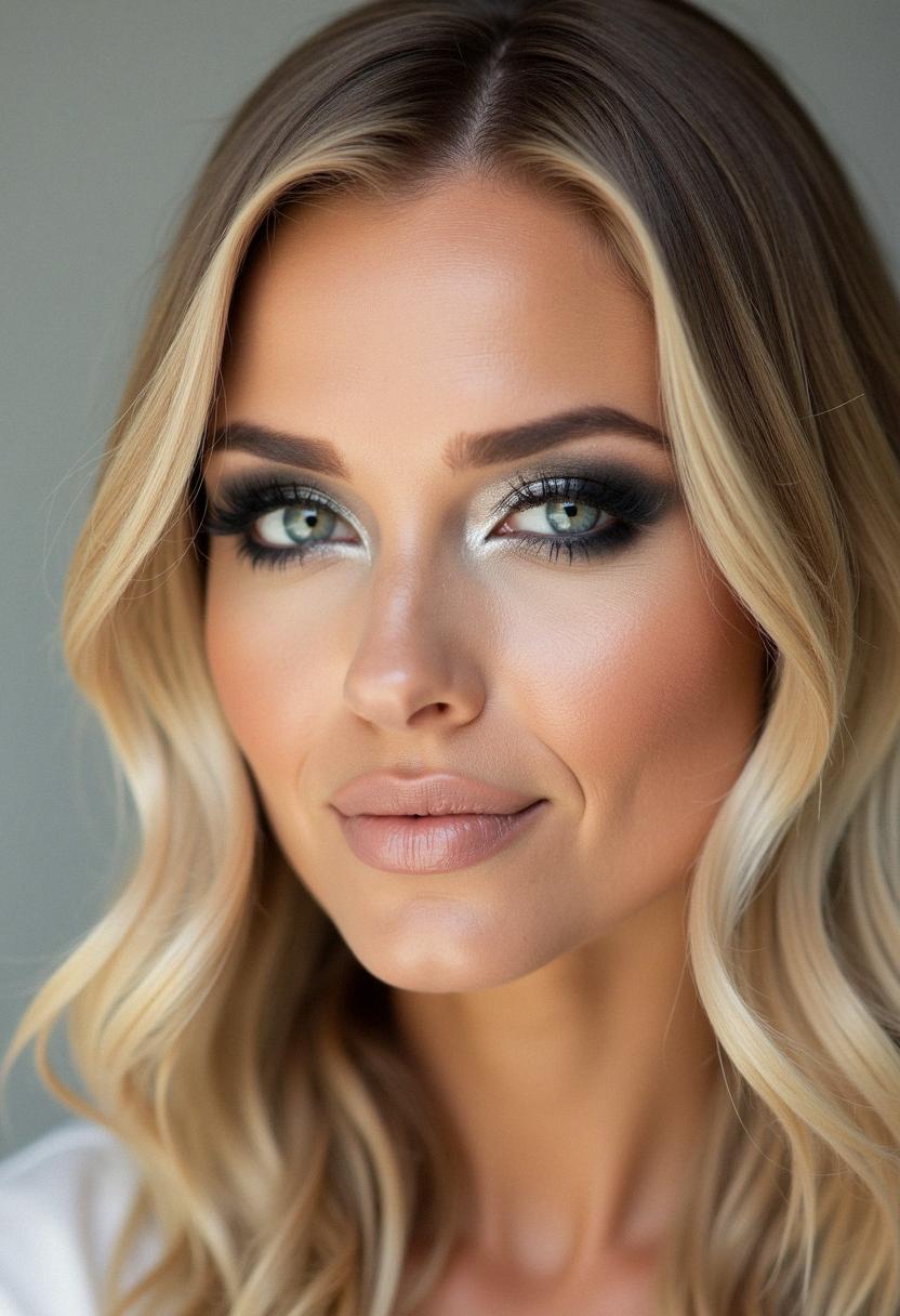 smokey eye makeup for blondes