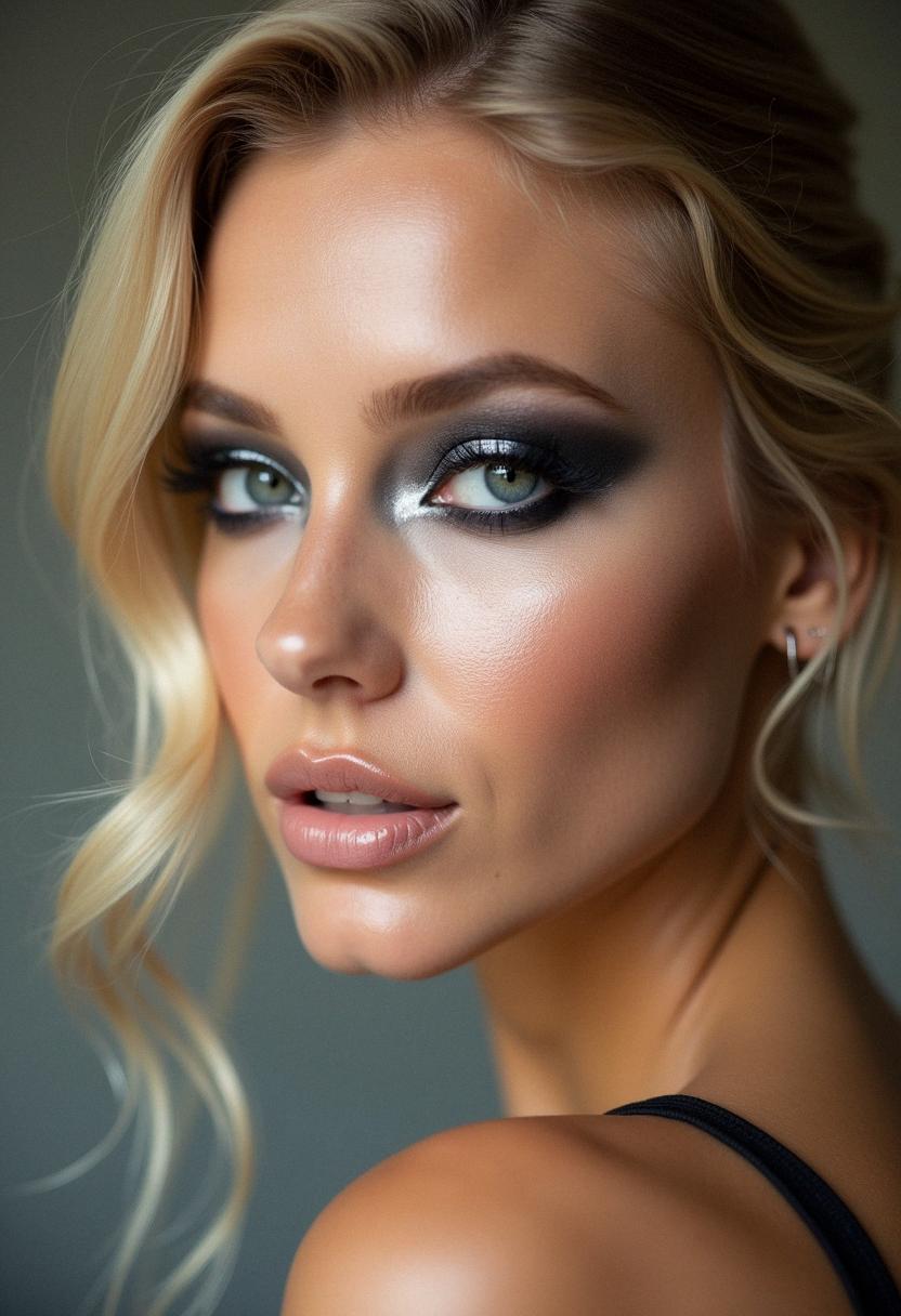 smokey eye makeup for blondes