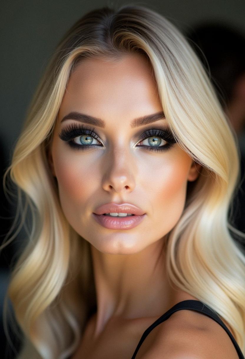 smokey eye makeup for blondes