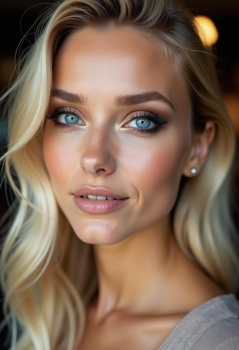 smokey eye makeup for blondes