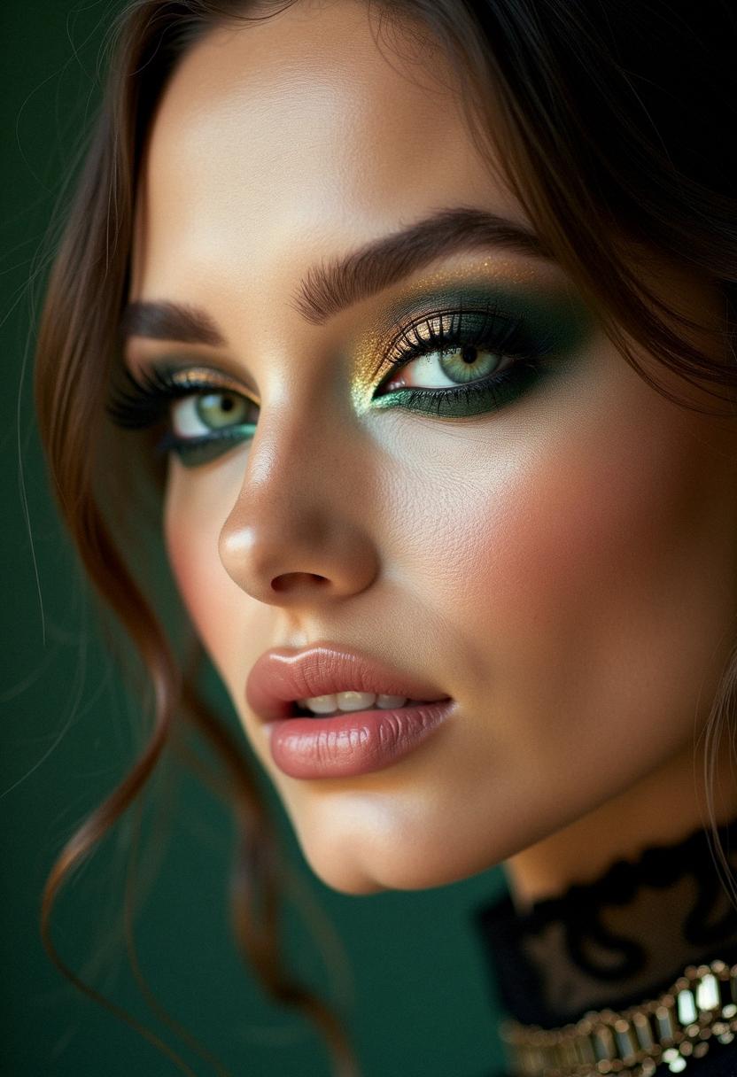 smokey eye makeup for green eyes