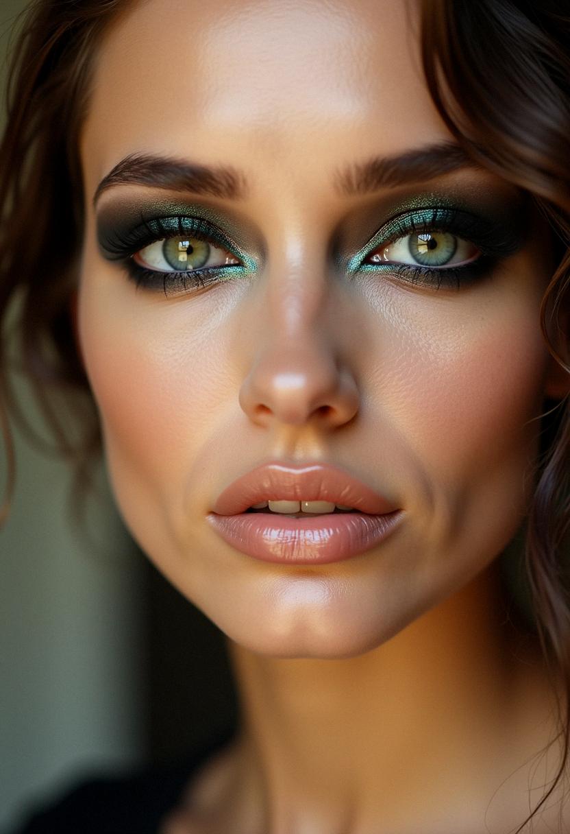 smokey eye makeup for green eyes