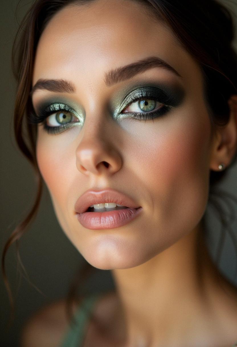 smokey eye makeup for green eyes