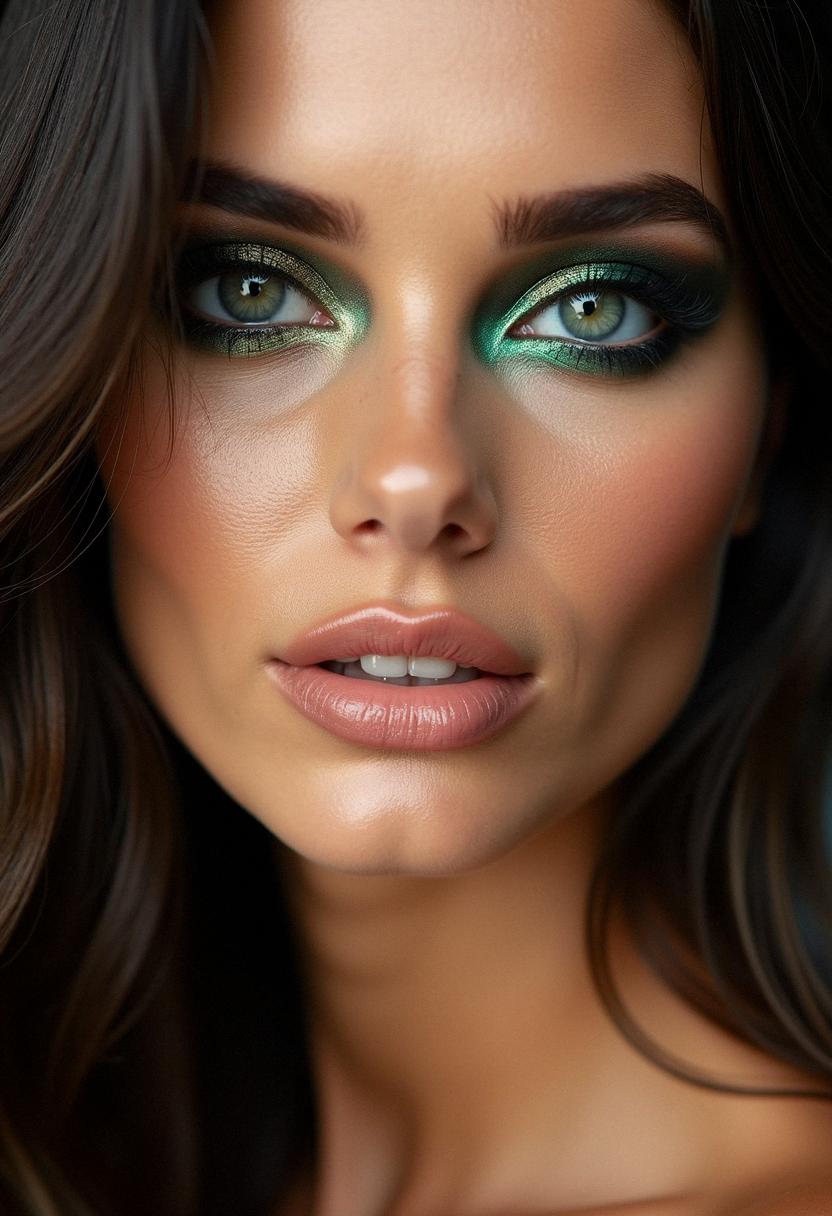 smokey eye makeup for green eyes