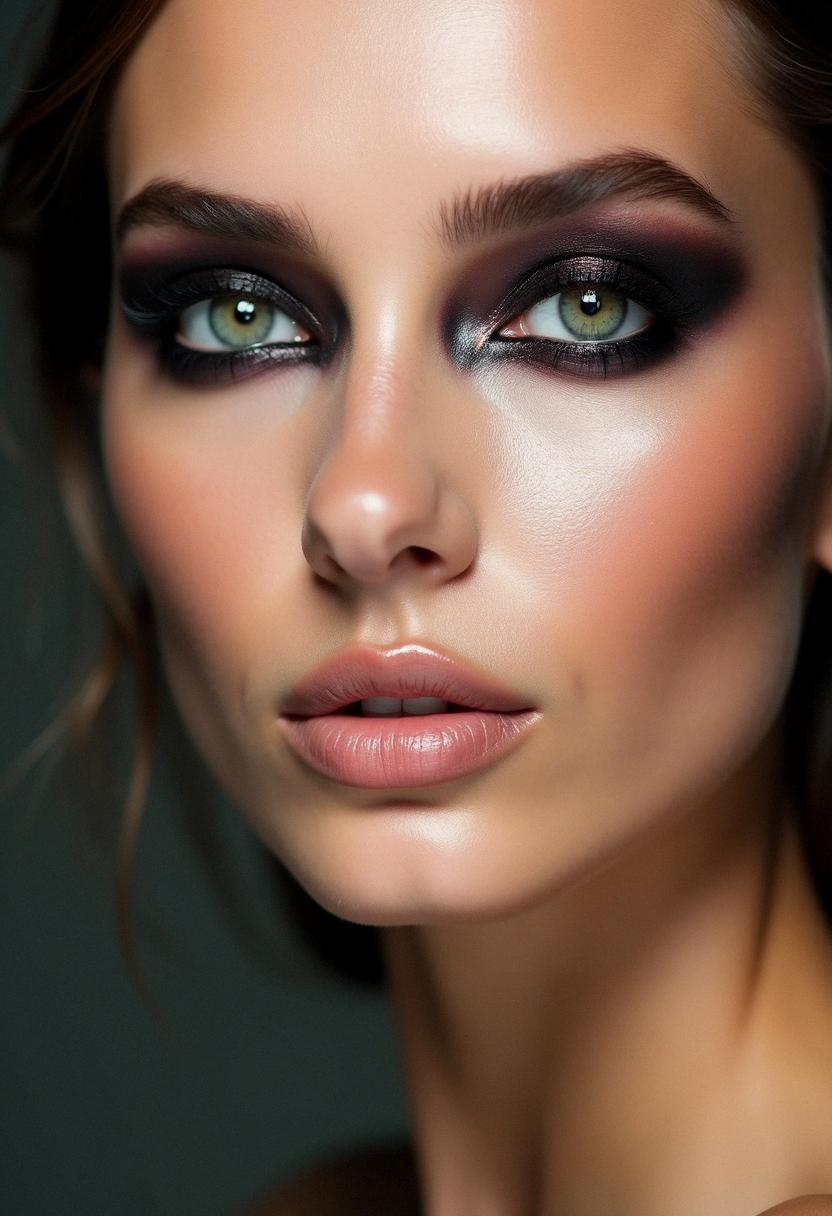 smokey eye makeup for green eyes