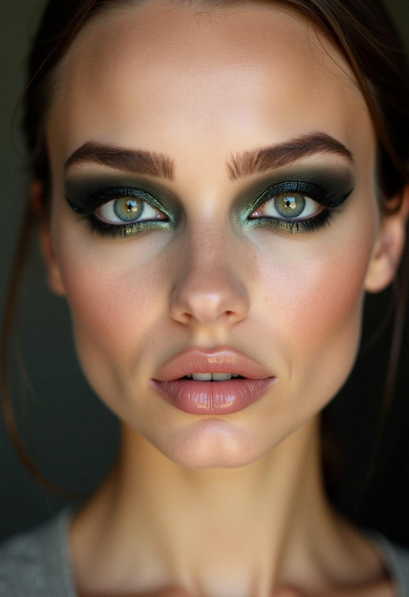 smokey eye makeup green eyes
