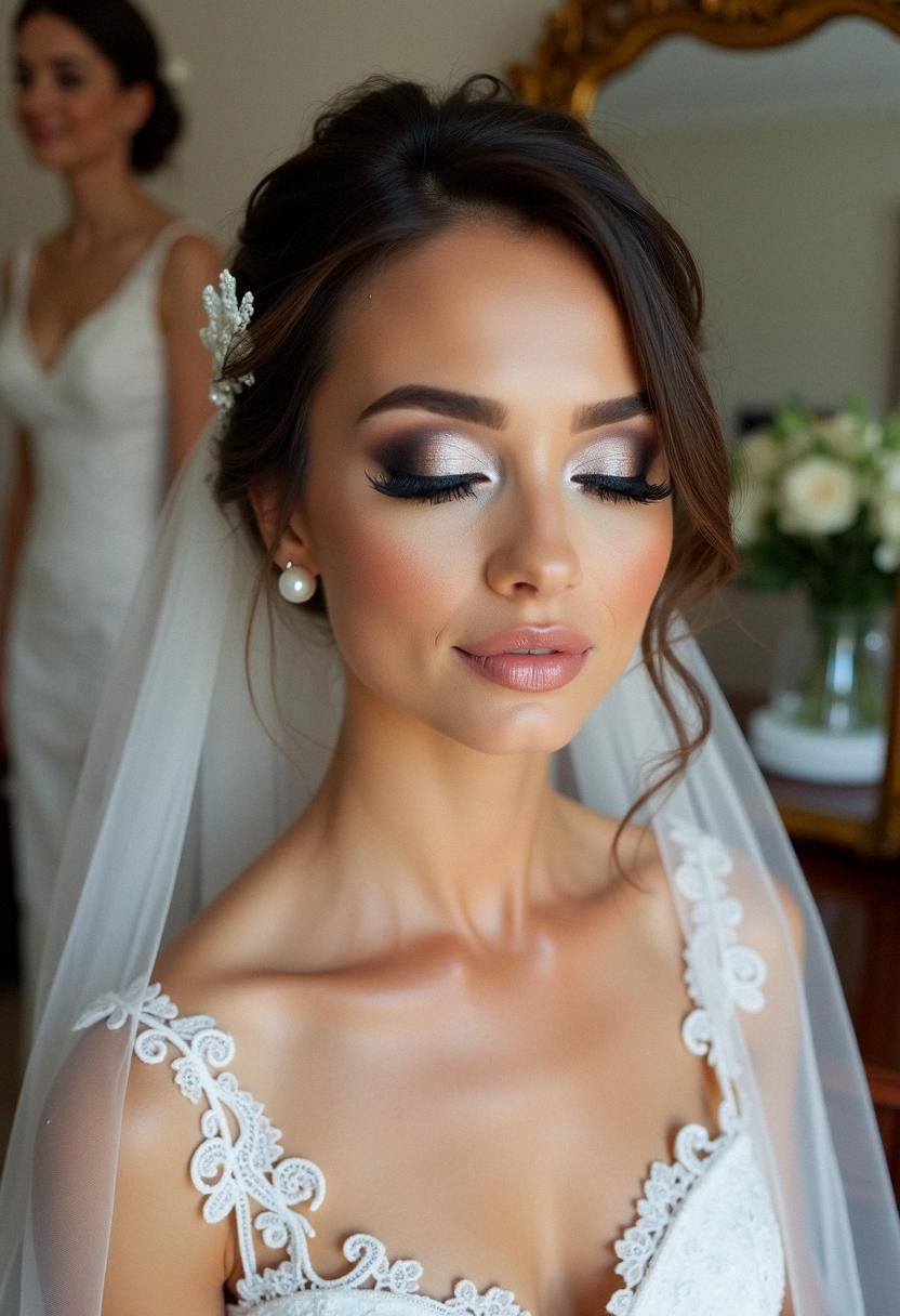 smokey eye wedding makeup