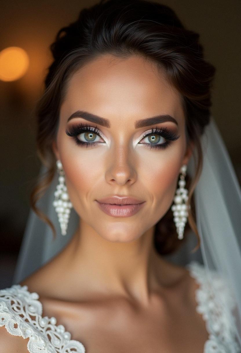 smokey eye wedding makeup