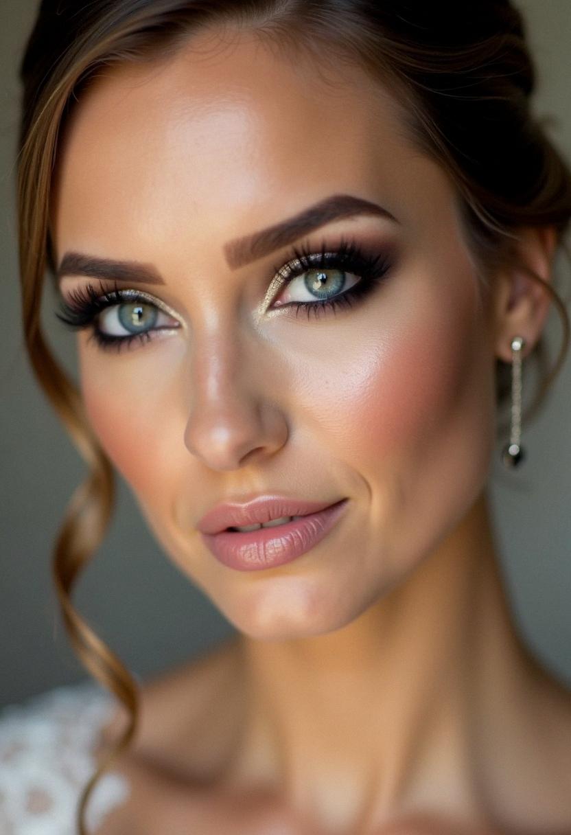 smokey eye wedding makeup