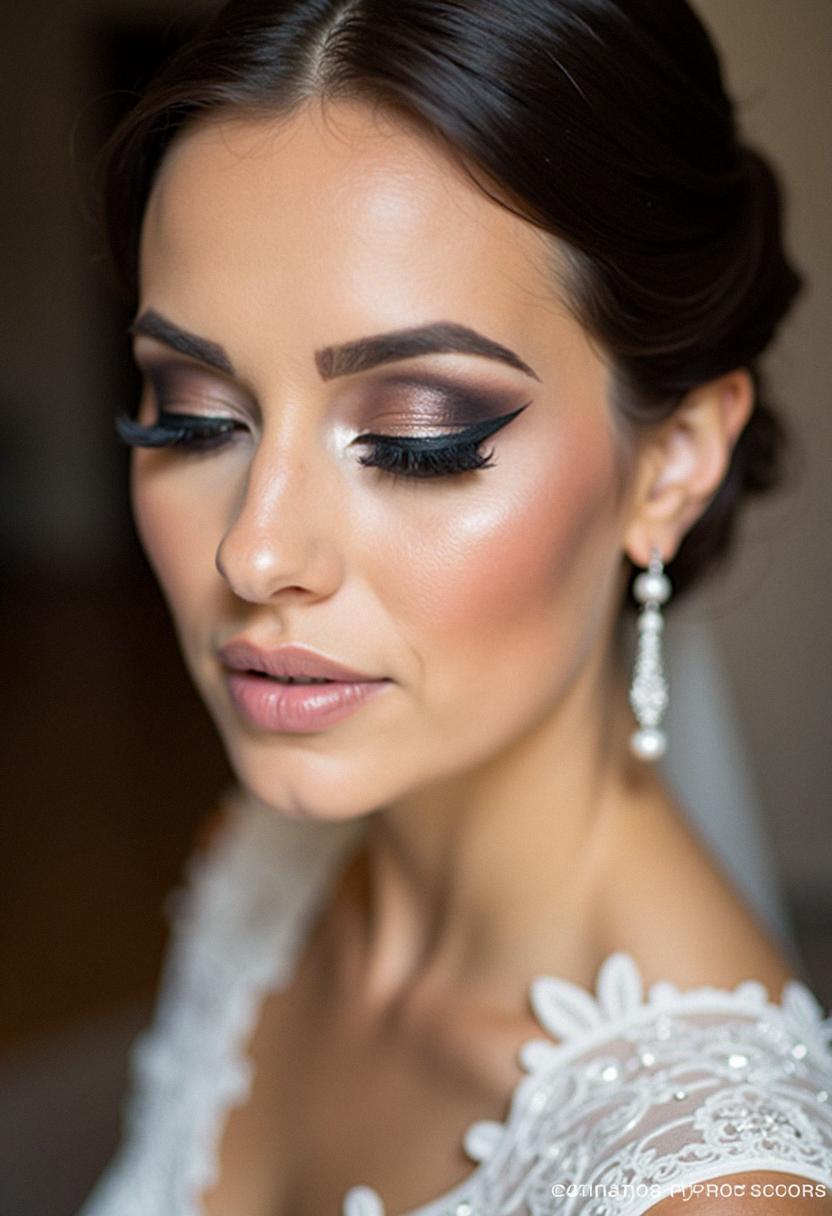 smokey eye wedding makeup