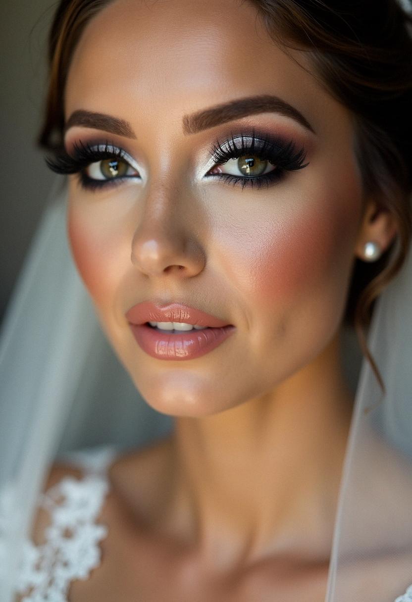 smokey eye wedding makeup