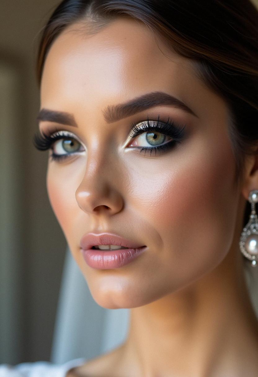 smokey eye wedding makeup