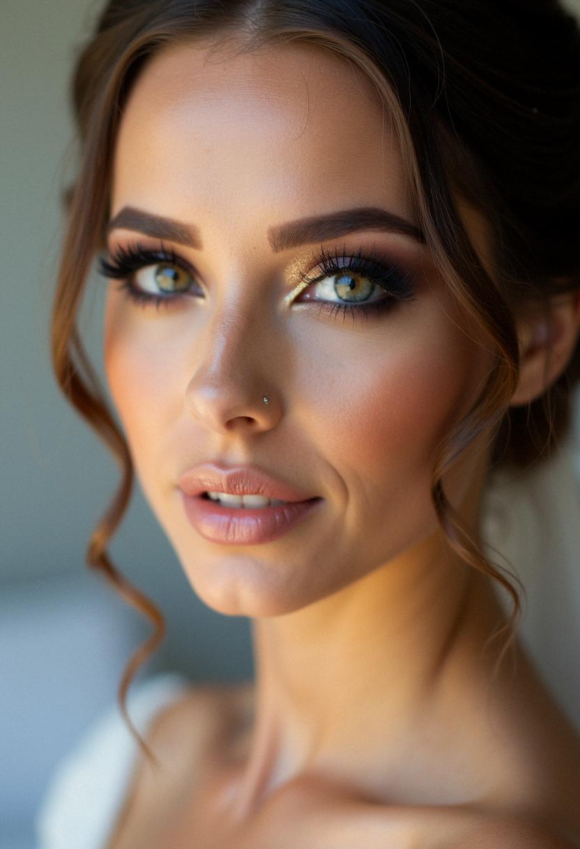 smokey eye wedding makeup