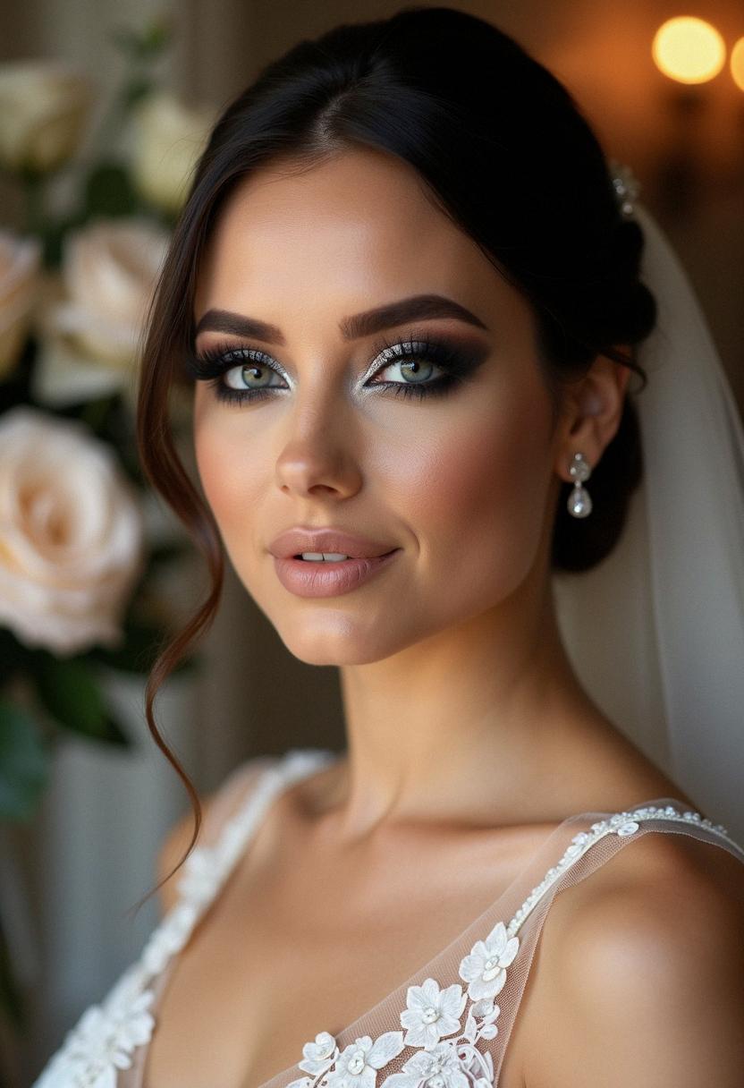 smokey eye wedding makeup