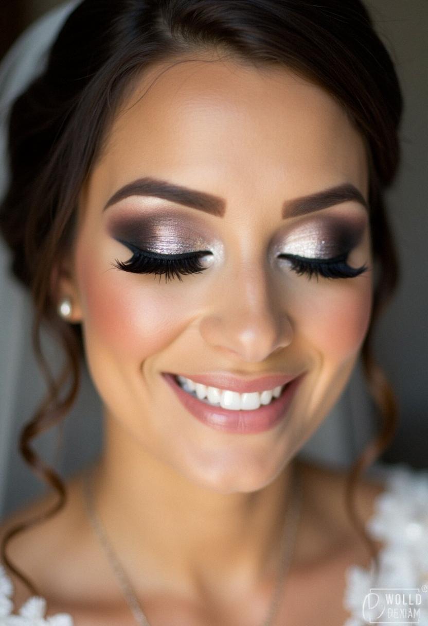 smokey eye wedding makeup