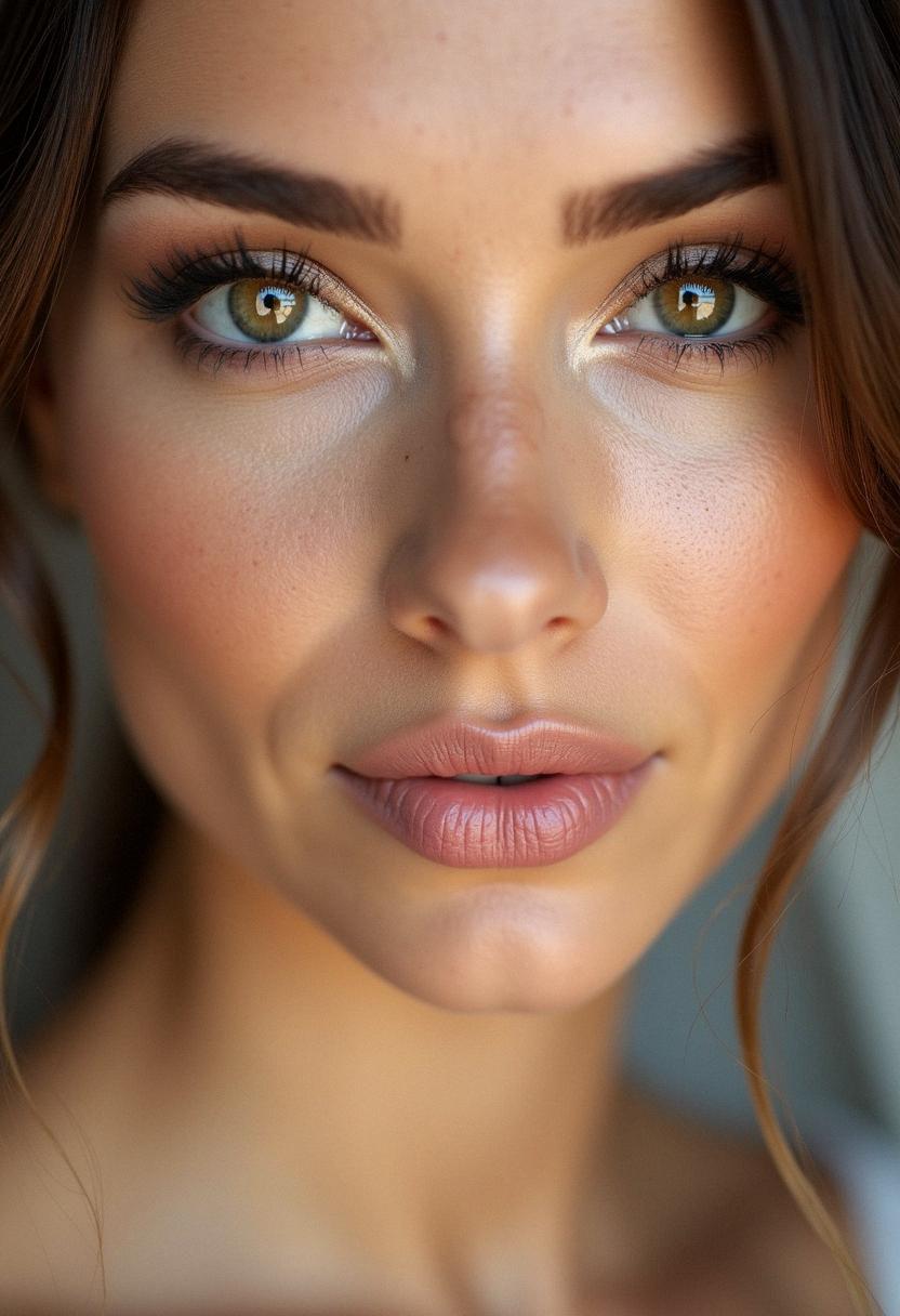soft bridal makeup hazel eyes