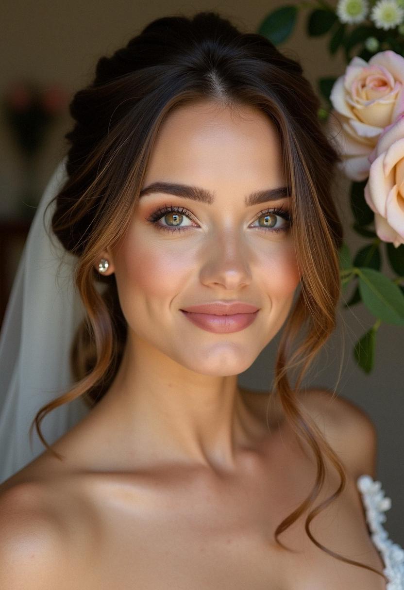 soft glam makeup bridesmaid