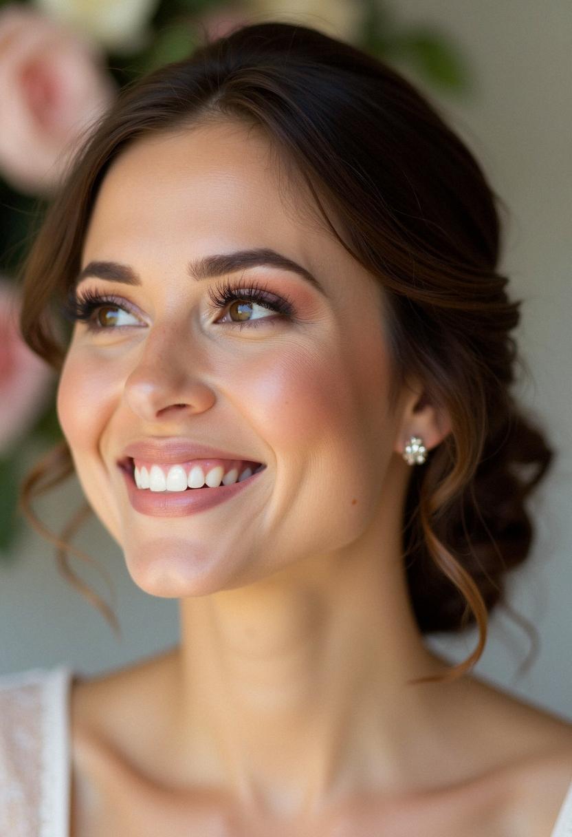 soft glam makeup bridesmaid