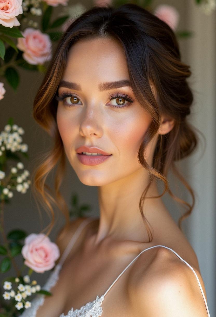 soft glam makeup bridesmaid