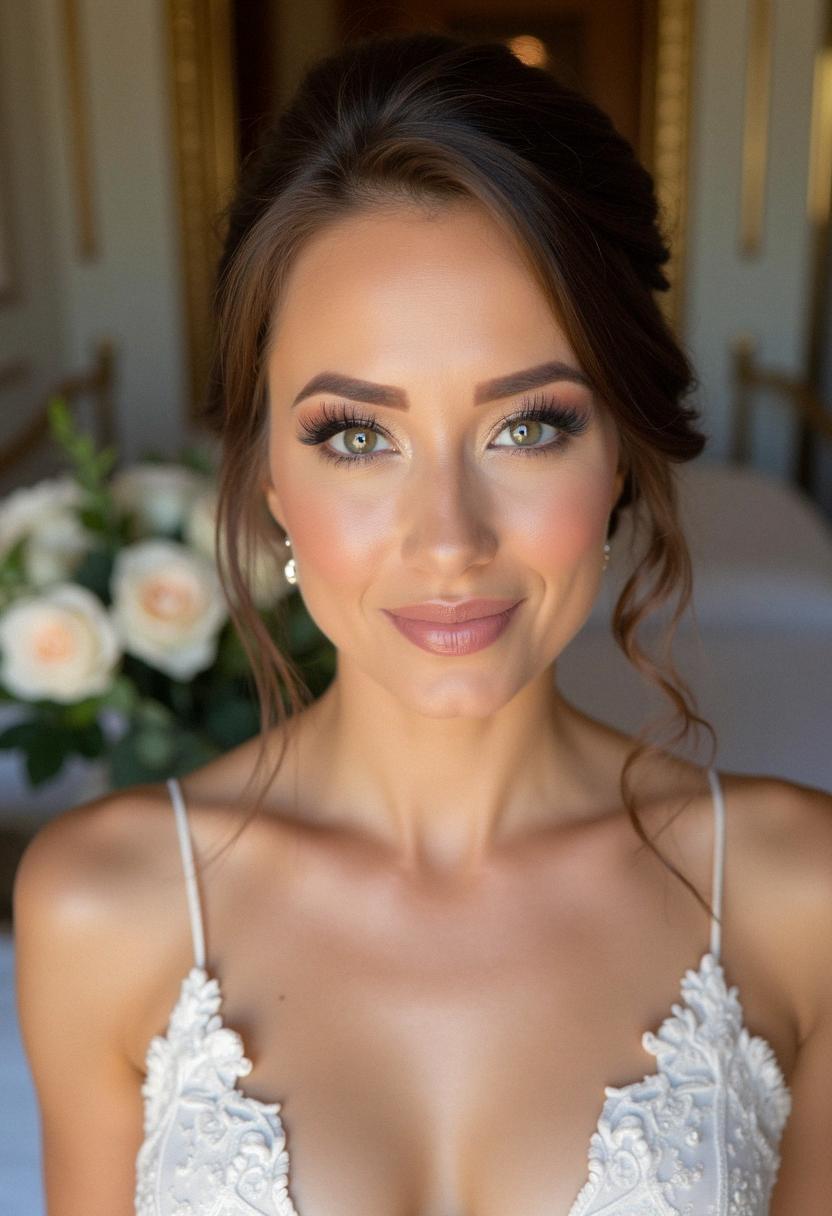 soft glam makeup bridesmaid