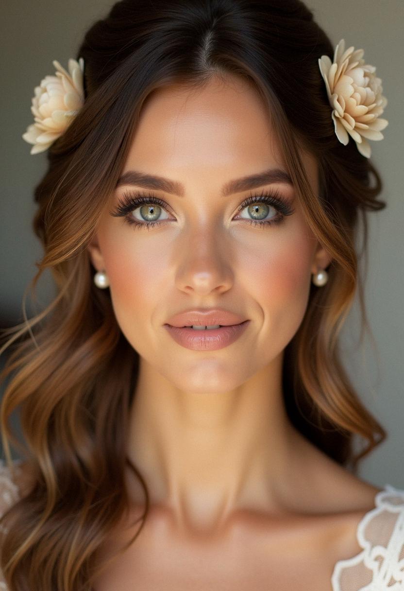 soft glam makeup bridesmaid